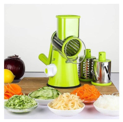 Fatiador Manual de Legumes Giratório Multiuso Inox 3 em 1