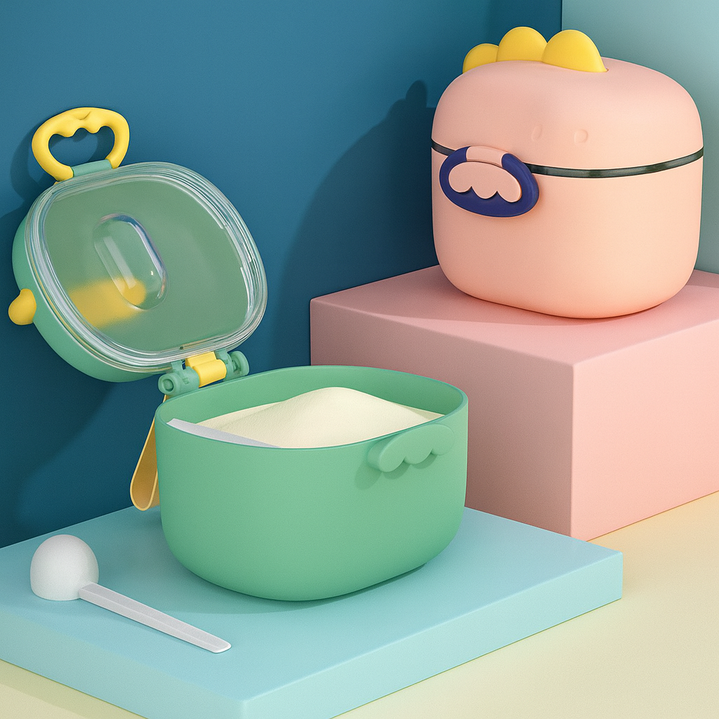 Pote Dosador de Leite em Pó Infantil com Colher Medidora Ro