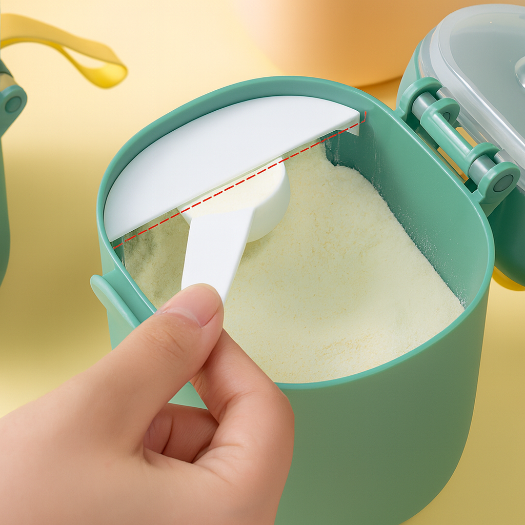 Pote Dosador de Leite em Pó Infantil com Colher Medidora Ro