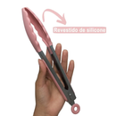 Conjunto de Utensílios de Cozinha Silicone e Cabo de Madeira
