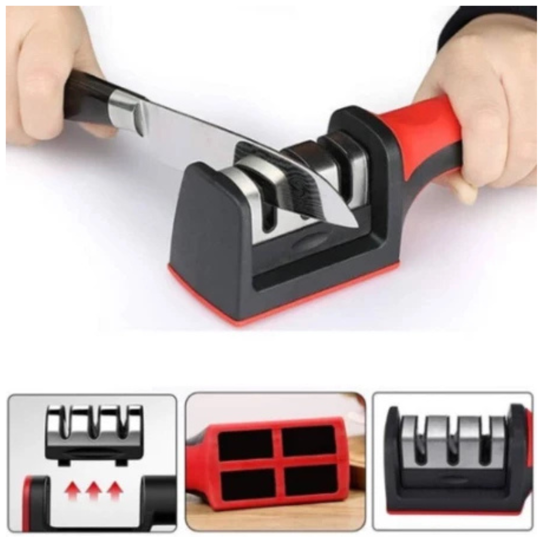 Afiador Amolador de Facas em Aço Inox Linha Profissional