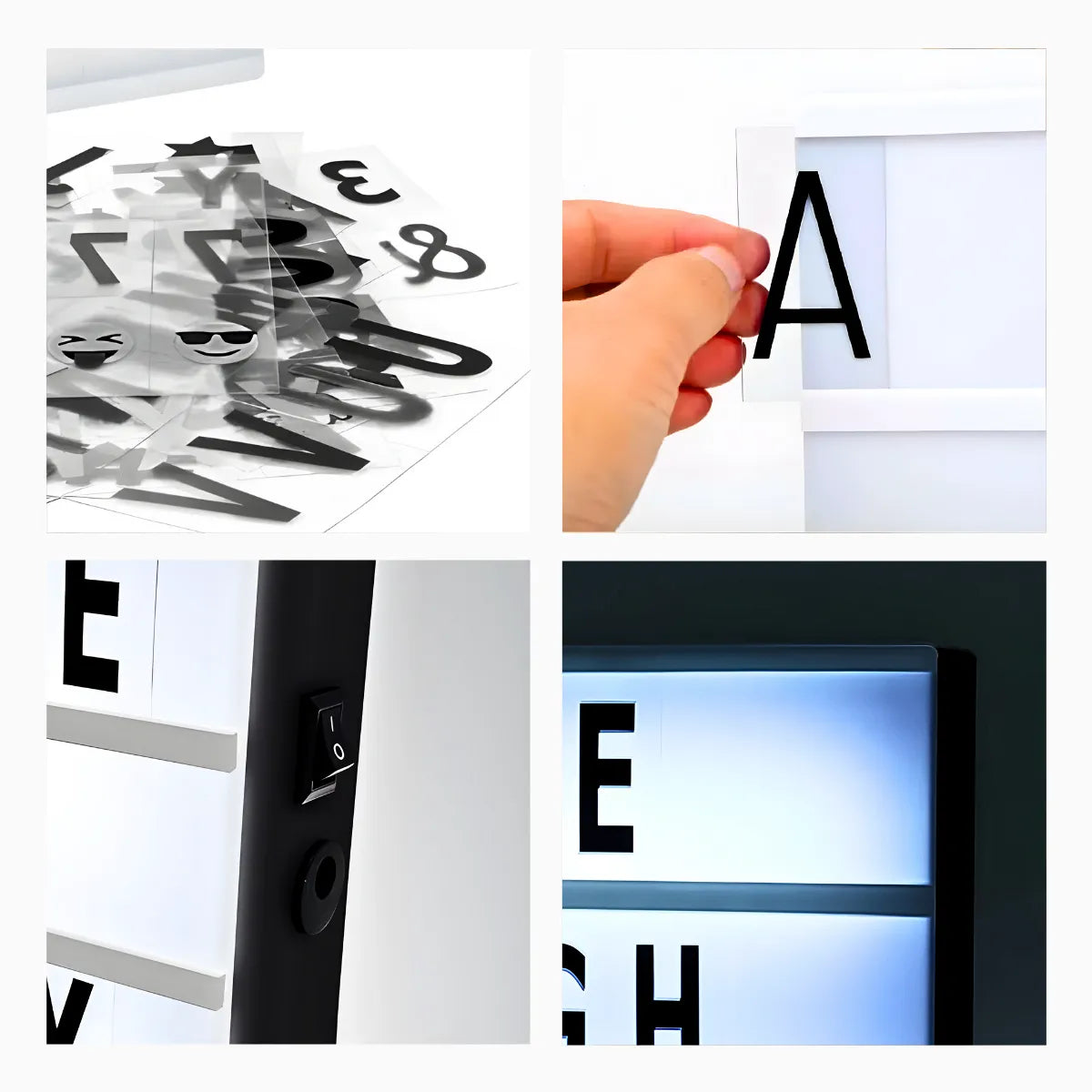 Caixa Luminária Mensagem Decorativa