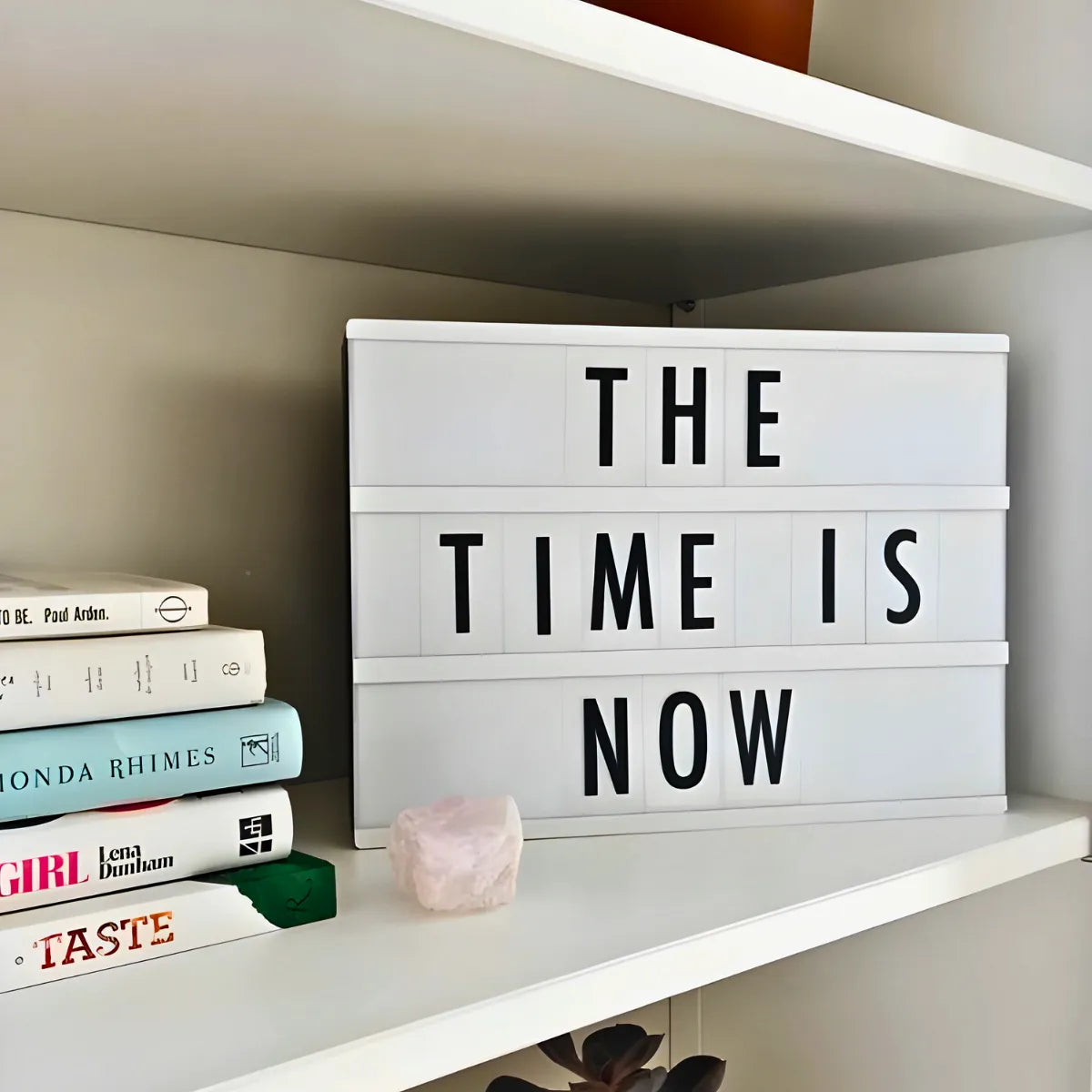 Caixa Luminária Mensagem Decorativa