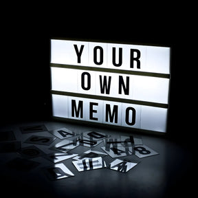 Caixa Luminária Mensagem Decorativa