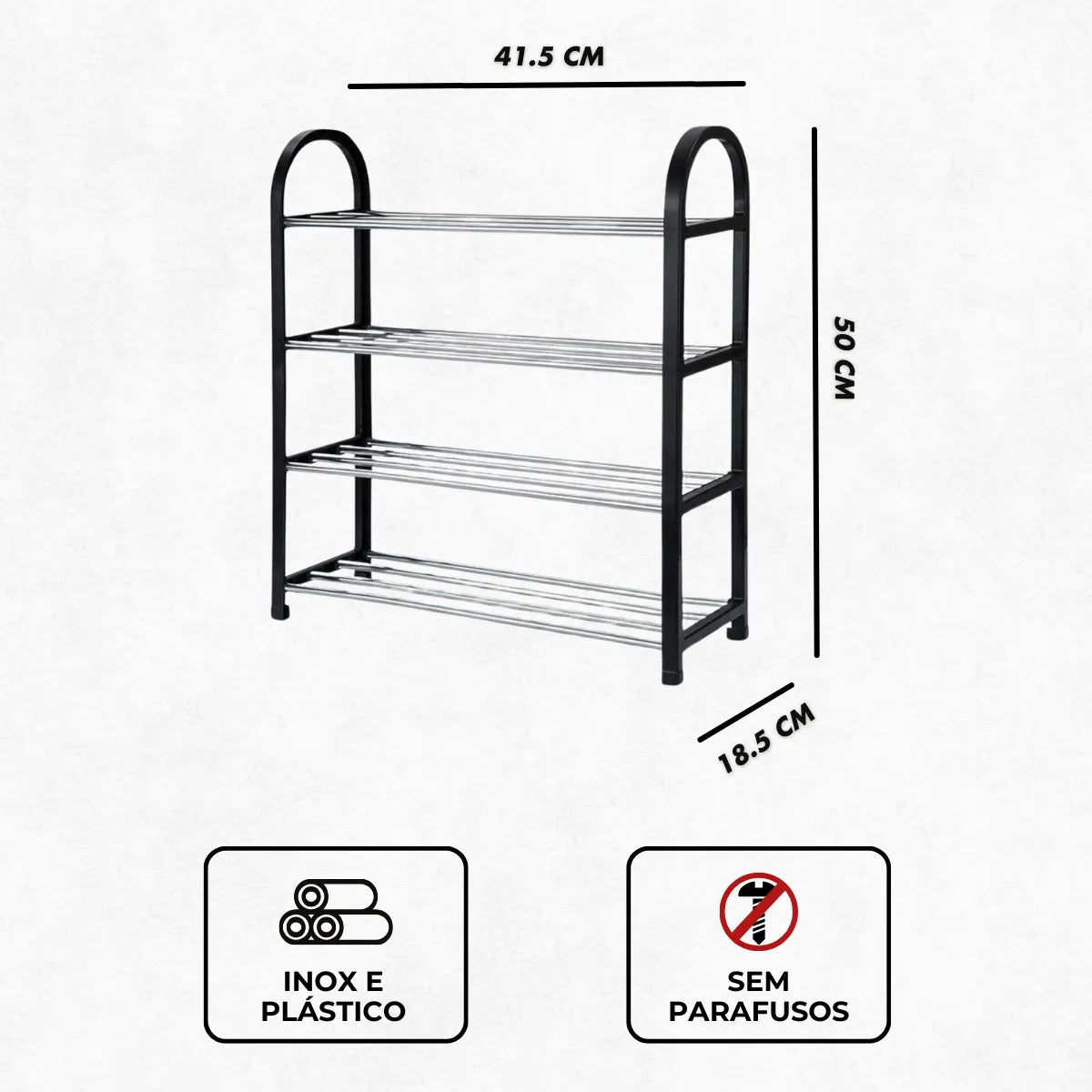 Sapateira 4 Andares Organizador de Sapatos