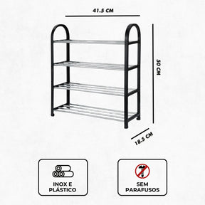 Sapateira 4 Andares Organizador de Sapatos