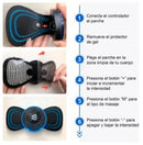Mini Massageador Elétrico Portátil Recarregável Eletroterapia Pescoço e Perna - Bivolt