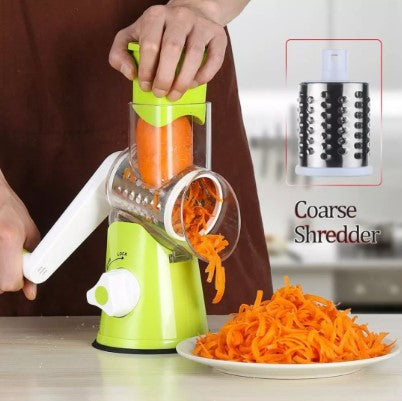 Fatiador Manual de Legumes Giratório Multiuso Inox 3 em 1