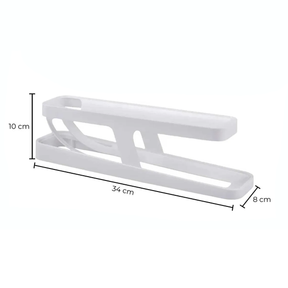 Porta Ovos Organizador de Geladeira 2 andares - 15 Ovos