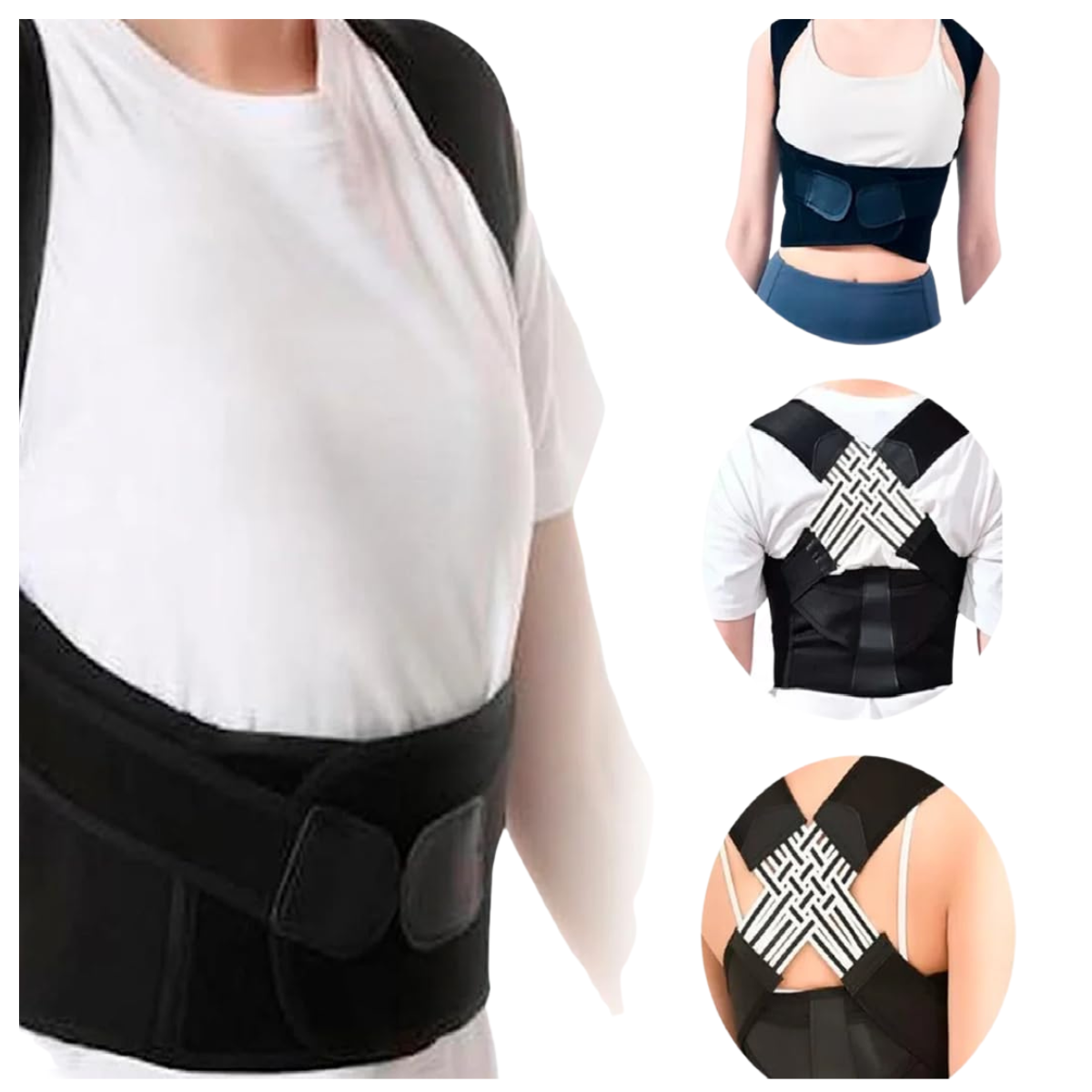 Colete Corretor de Postura Ortopédico Feminino Tamanho L (G)