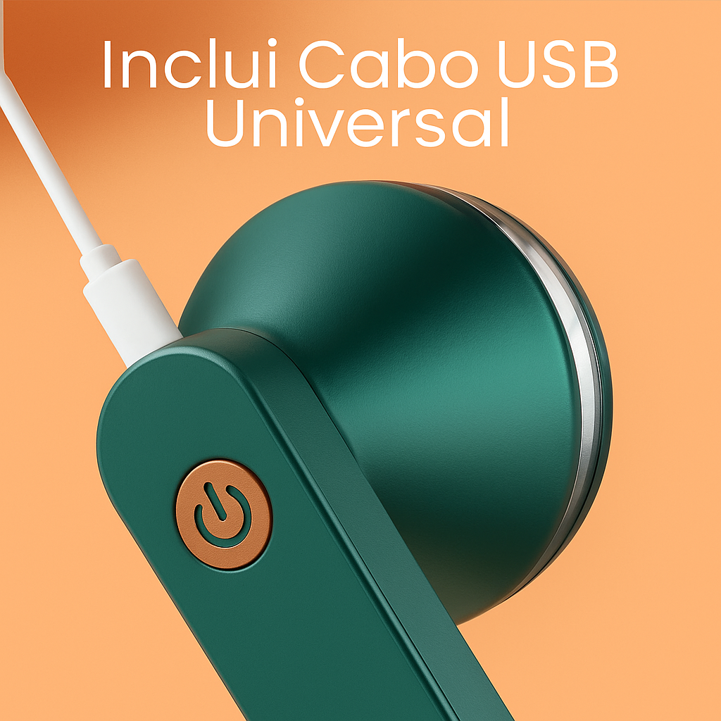 Removedor Elétrico De Pelos Fiapos Verde