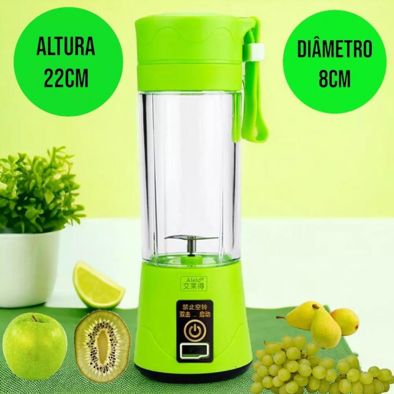 Mini Liquidificador Portátil Recarregável Bivolt